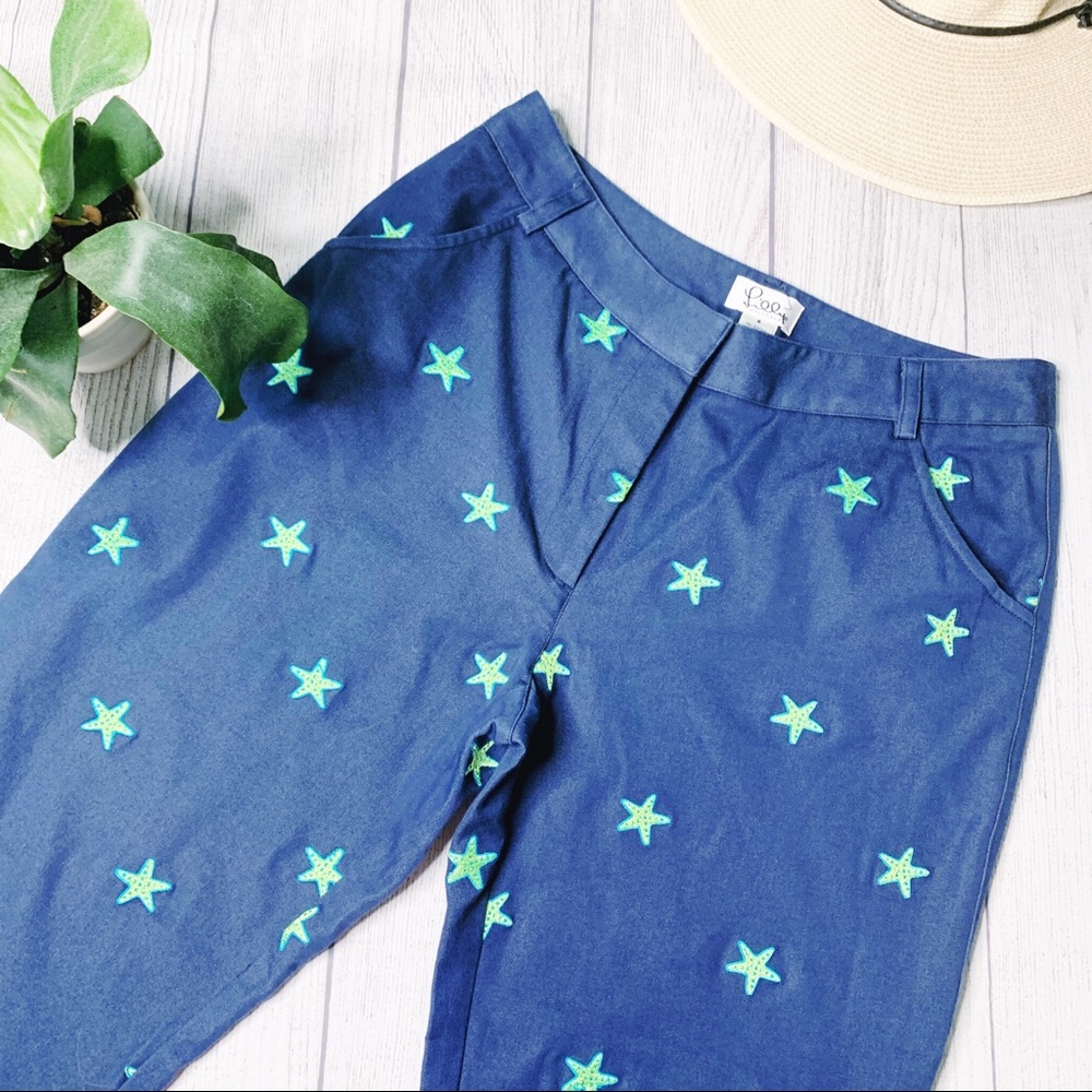 VTG Lilly Pulitzer White Label starlight capris